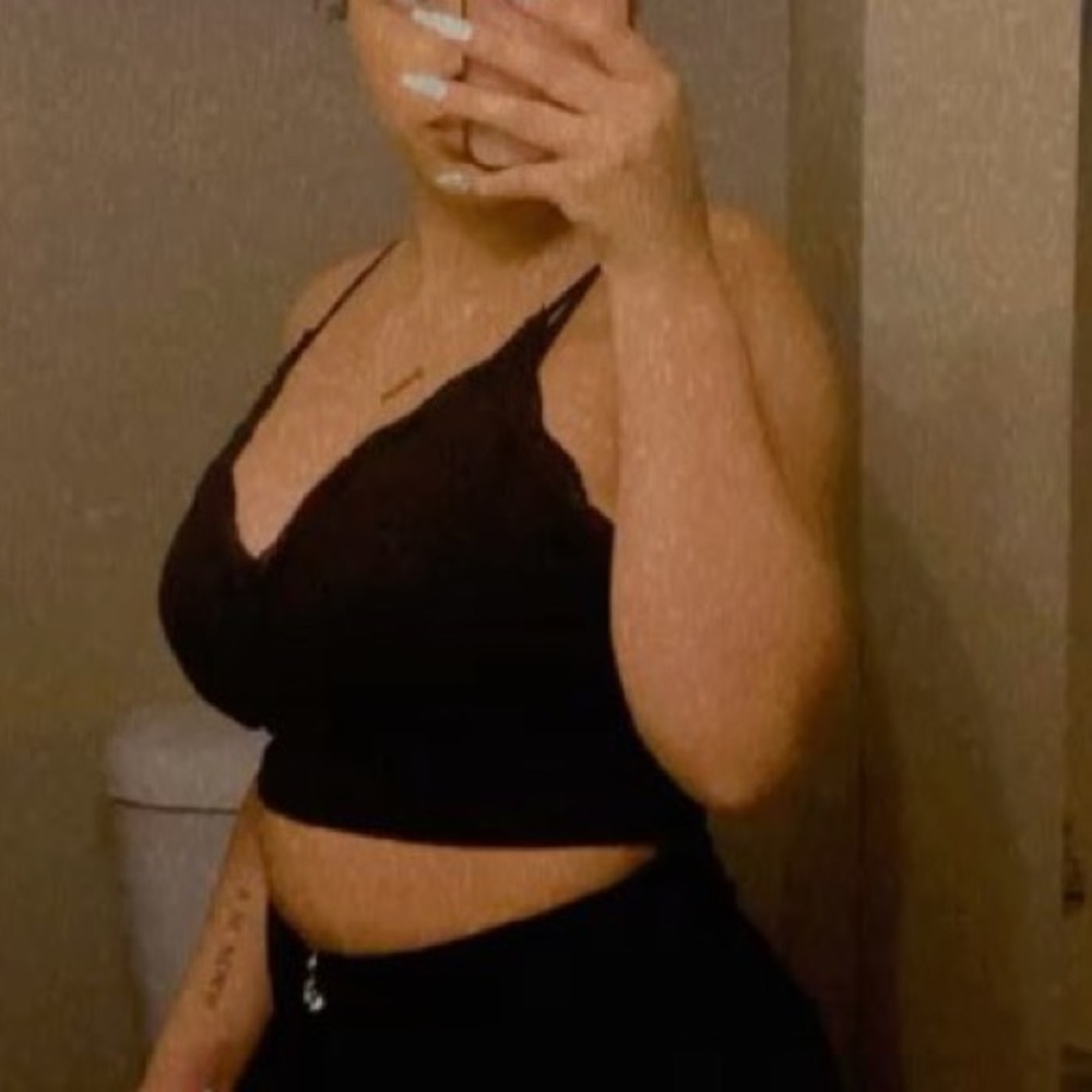 cute cropped top from pretty little thing.